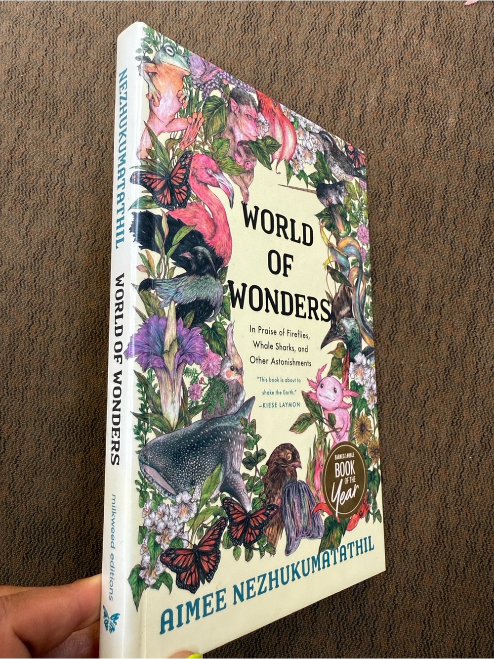 World of Wonders by Aimee Nezhukumatathil - Cream Illustrated Hardcover
